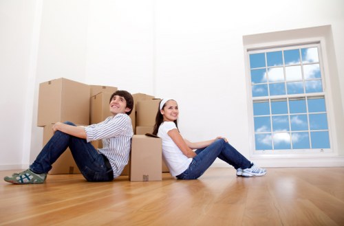 Professional movers planning a local move near Colindale apartments