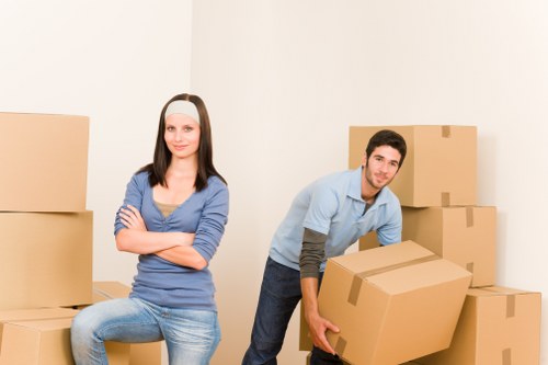 Professional moving van helping with a residential move in Colindale