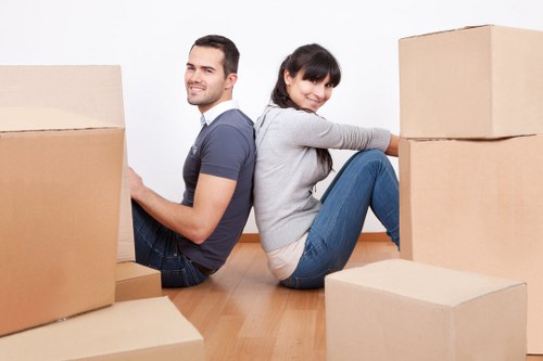 Colindale residential street with moving van access considerations