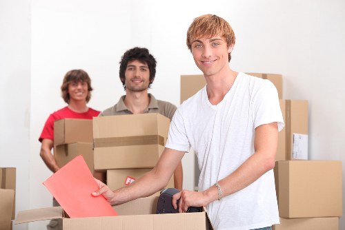 Eco-friendly moving team handling recycling and reuse in north-west London