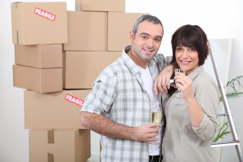 Flexible moving assistance in Colindale near residential buildings